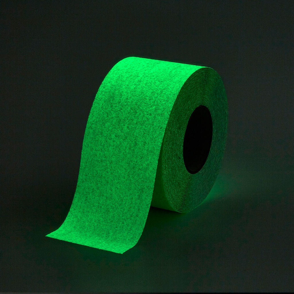 GripFactory Anti-Slip Tape Glow in the Dark White 100 mm (roll) < GripFactory  Anti-Slip